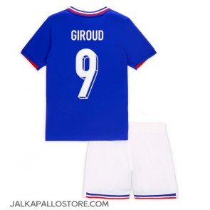 Ranska Olivier Giroud #9 Kotipaita Lapsille EM-Kisat 2024 Lyhythihainen (+ shortsit)